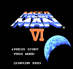 Mega Man 6 Title Screen
